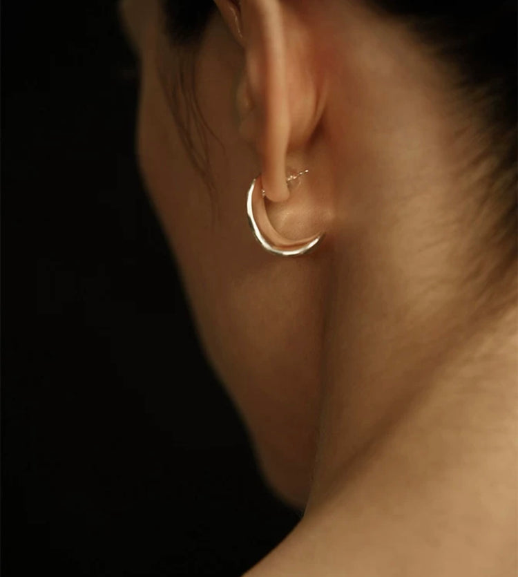 Georgia Luna Crescent Hoops