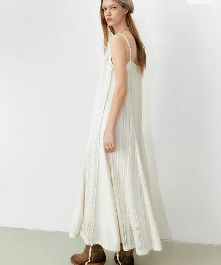 Phoebe Ethereal Lace-Trimmed Maxi Dress