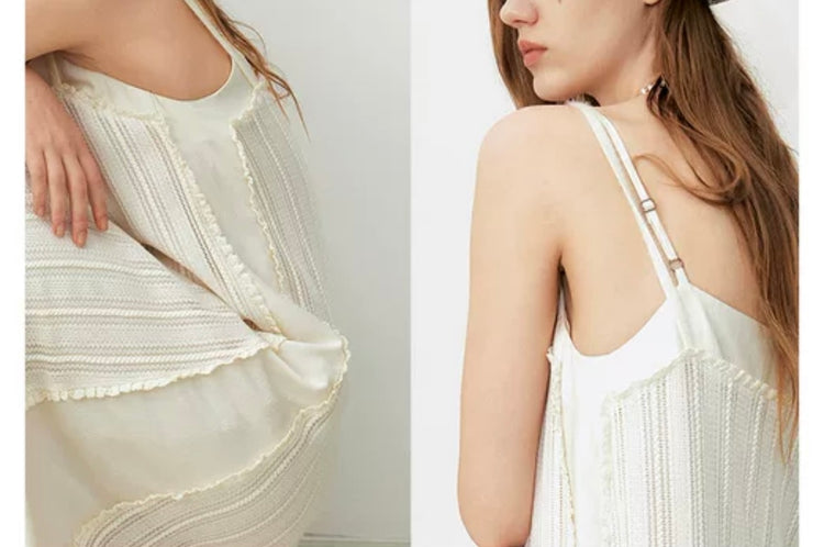 Phoebe Ethereal Lace-Trimmed Maxi Dress
