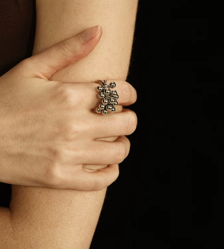 Justine Aurora Baroque Cluster Ring