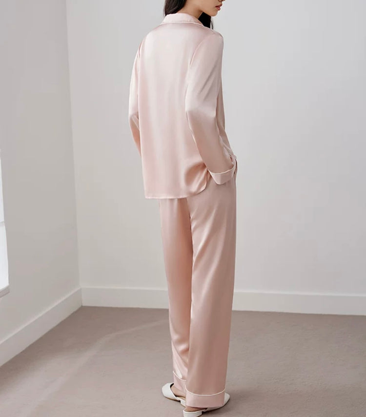 Audrey Celeste Pure Silk Pajama Set
