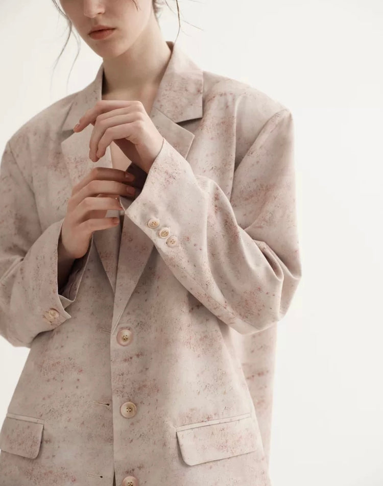 Sierra Sienna Blush Hand-Dyed Blazer