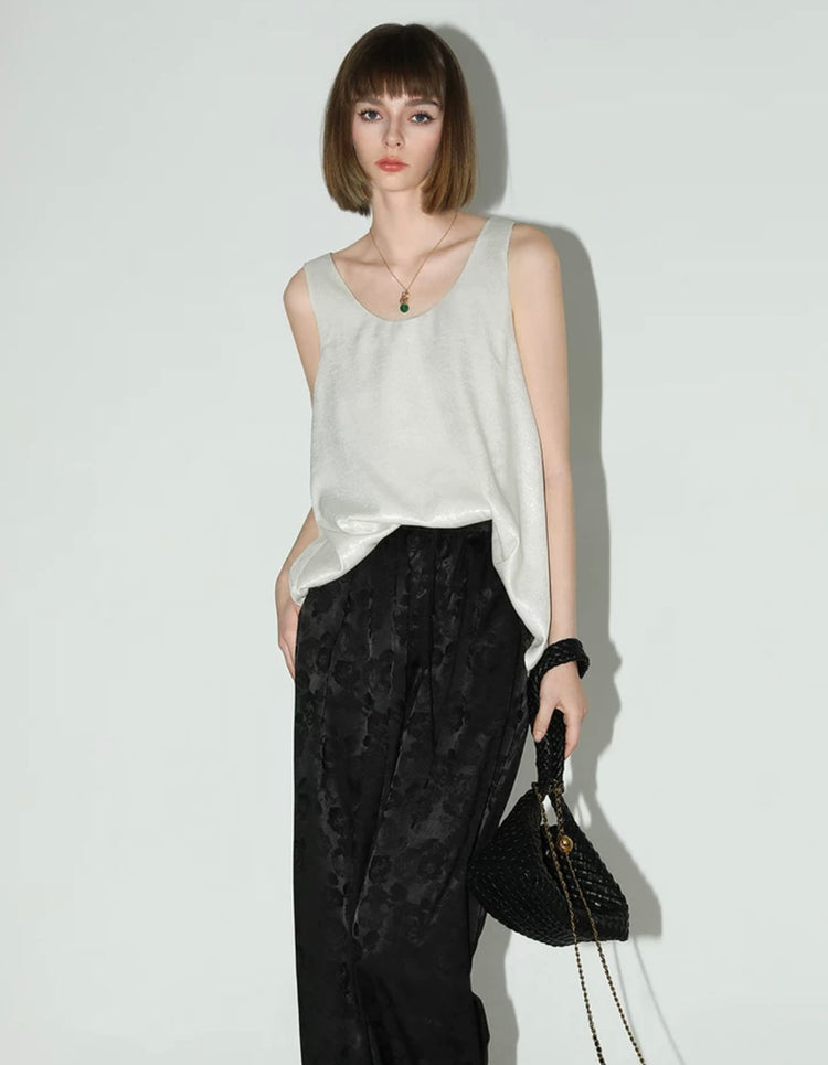 Montana Elara Satin Knit Tank Top