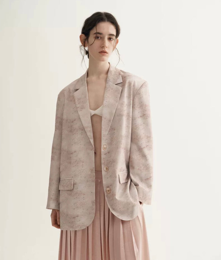 Sierra Sienna Blush Hand-Dyed Blazer