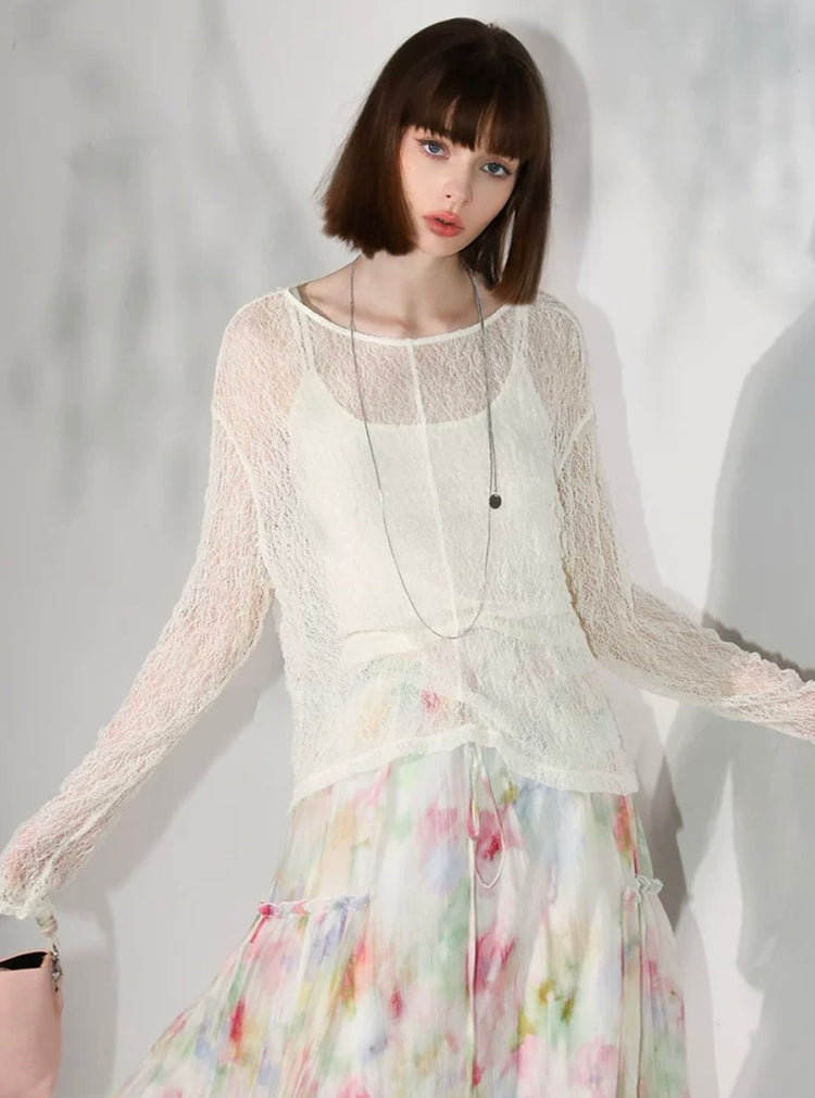 Nevada Elysian Sheer Knit Top