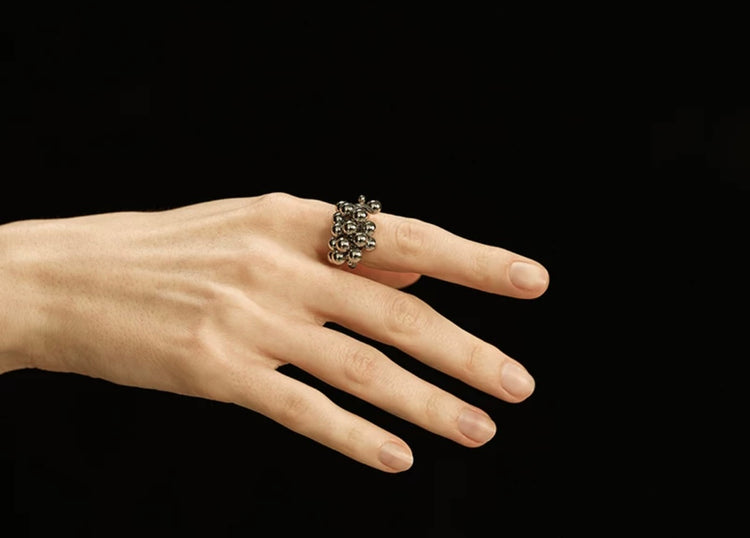 Justine Aurora Baroque Cluster Ring