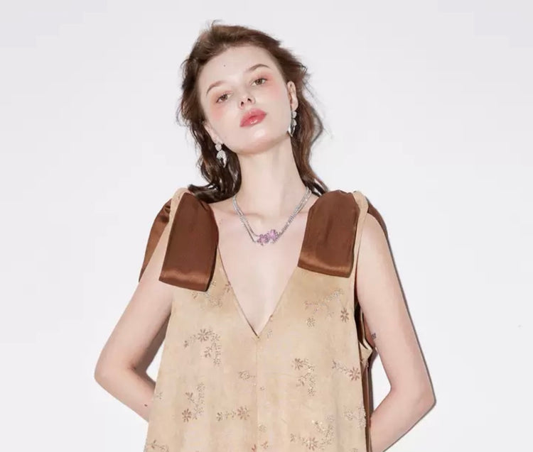 Eliza Embellished Bow Dress