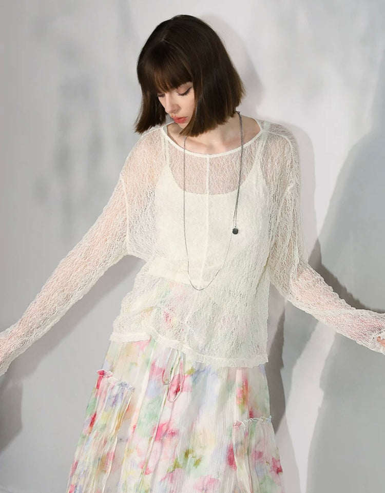 Nevada Elysian Sheer Knit Top
