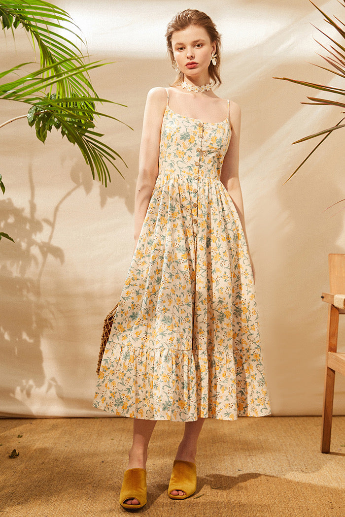 "Sunny Meadow" Midi Dress