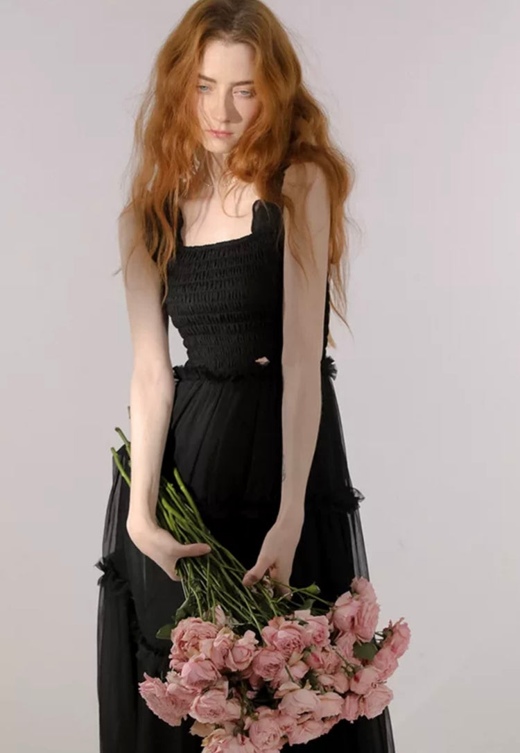 "Nocturne Ruffle" Dress