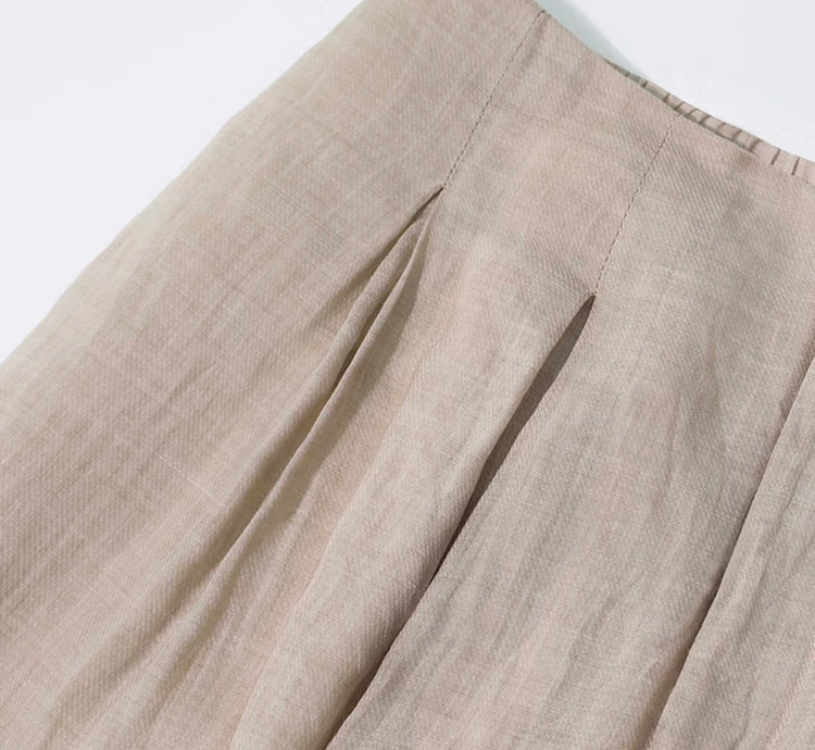Bonnie Ayla Linen Wide-Leg Pants