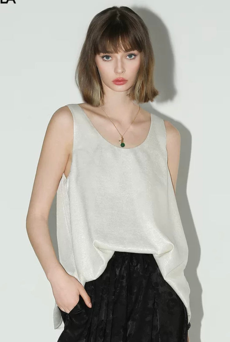 Montana Elara Satin Knit Tank Top