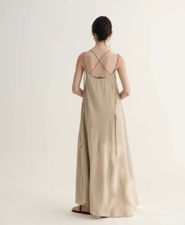Tilly Alina Linen Maxi Dress
