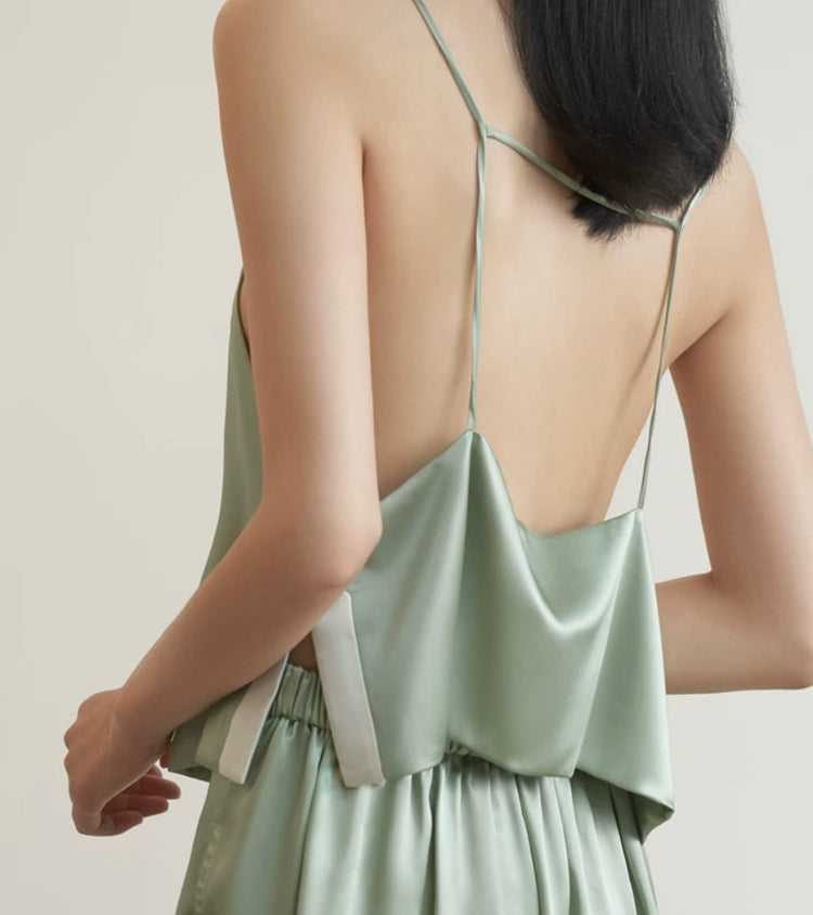 Amelia Lyra Pistachio Backless Lounge Set