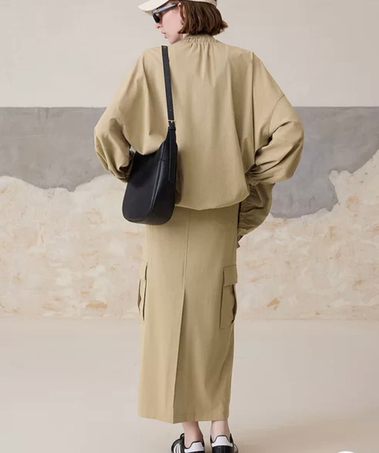 Polly Harper Utility Jacket & Skirt Set