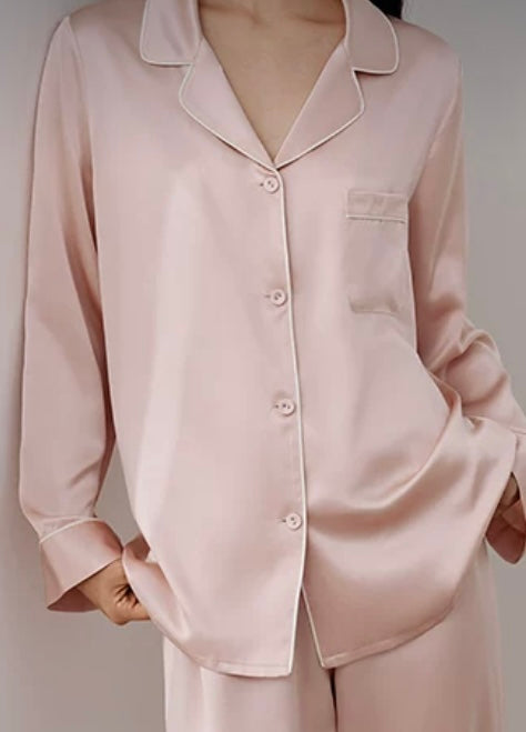Audrey Celeste Pure Silk Pajama Set