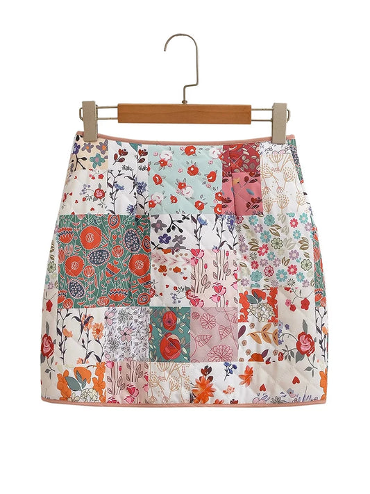 "Julia" Garden Mosaic Skirt