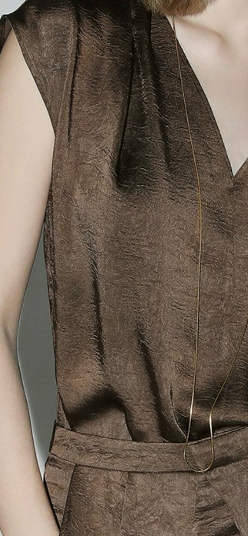 Kiara Selene Satin Drape Blouse