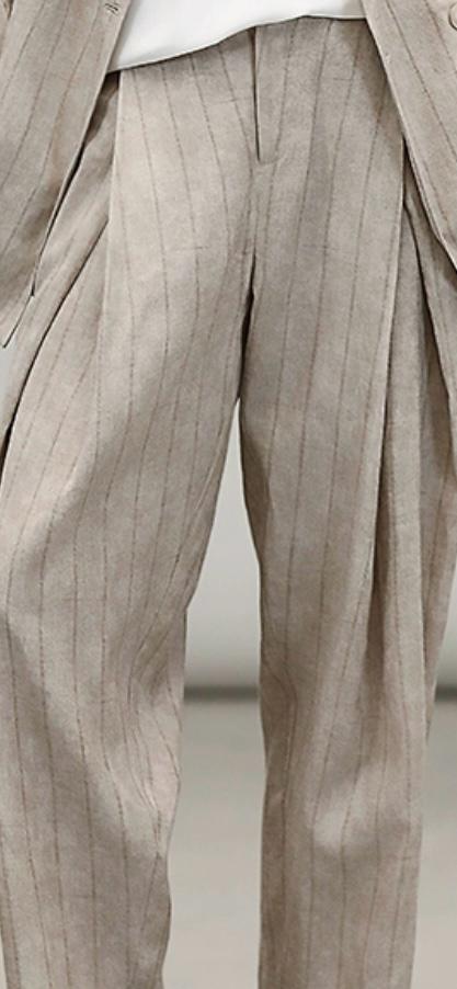 Belle Milan Tailored Pleated Pants