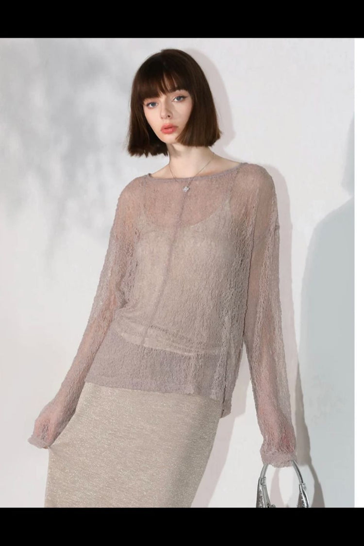 Nevada Elysian Sheer Knit Top