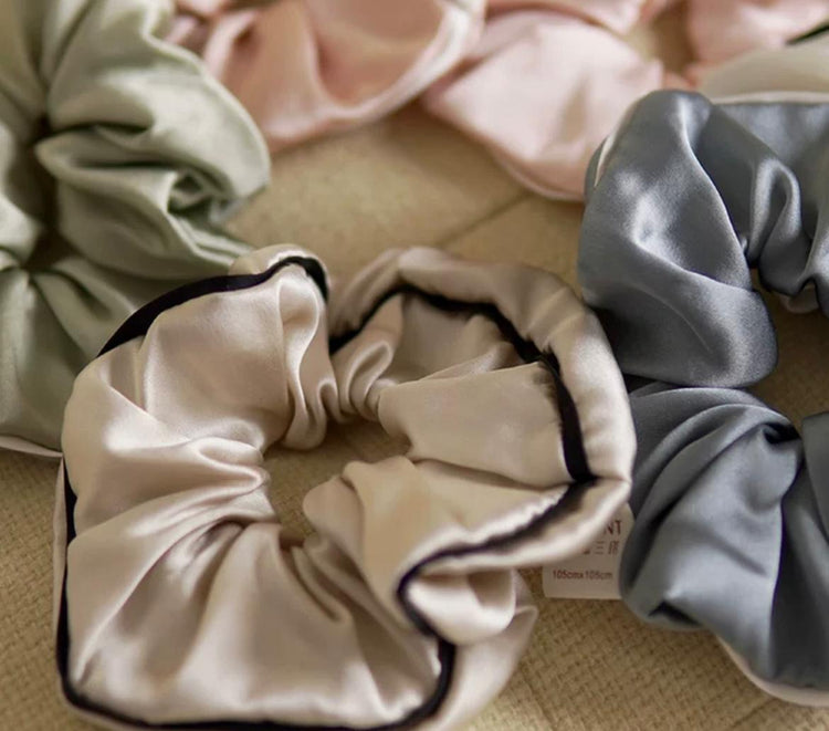 Claire Aria Pure Silk Scrunchie Hair Luxe Essentials