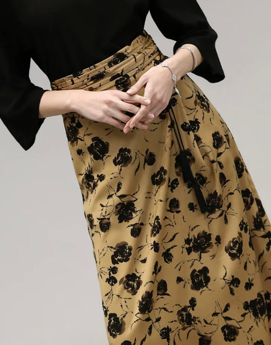 Myra Isla Floral Wrap Skirt