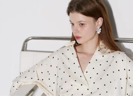 "Dotted Delight" Wrap Dress