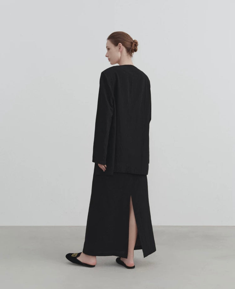 Ruby Noa Linen Oversized Blazer