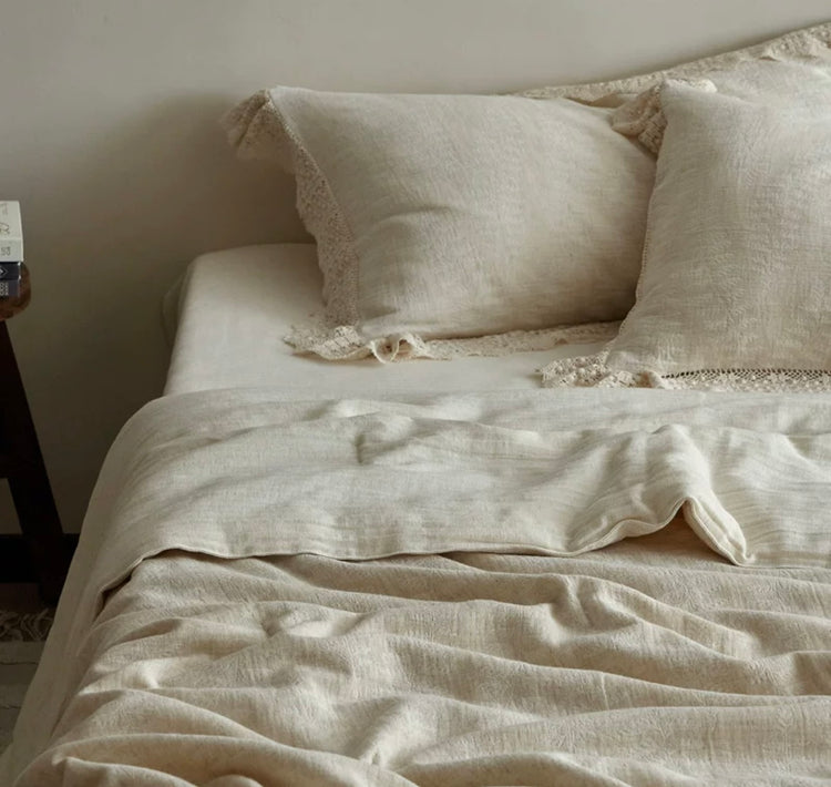 Olivia Linen-Cotton 4-Piece Summer Bedding Set