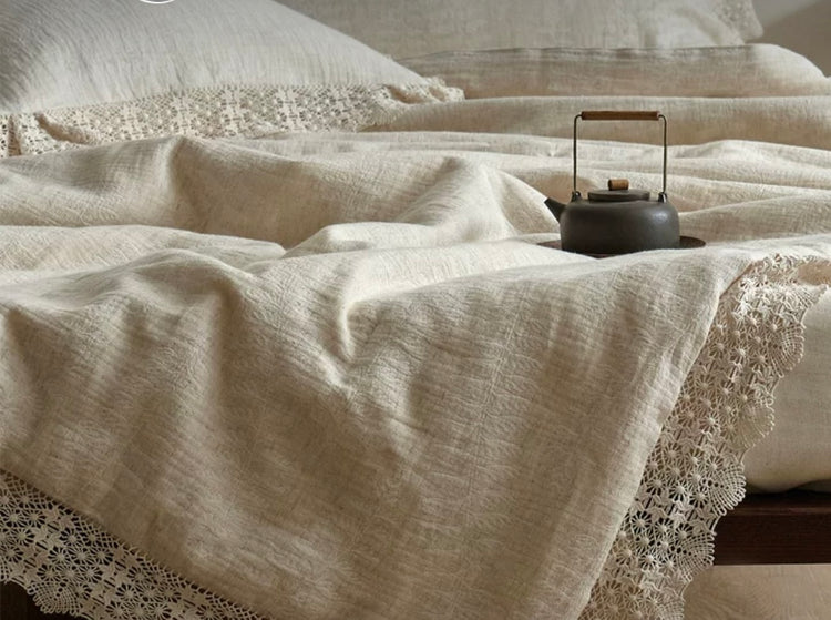 Olivia Linen-Cotton 4-Piece Summer Bedding Set
