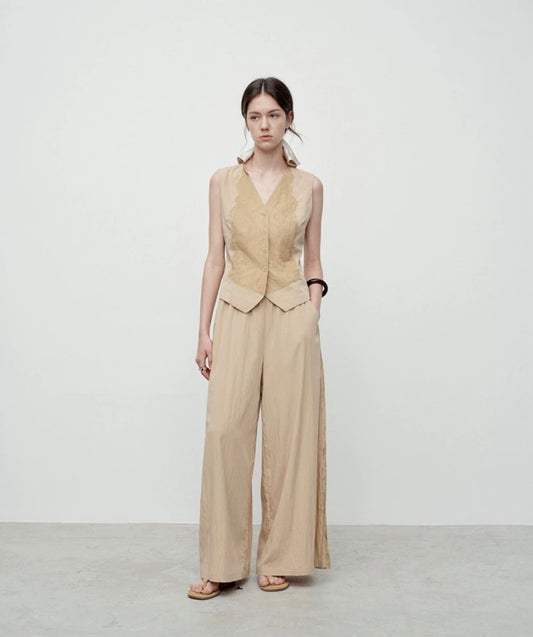 Sadie Aria Relaxed Wide-Leg Pants