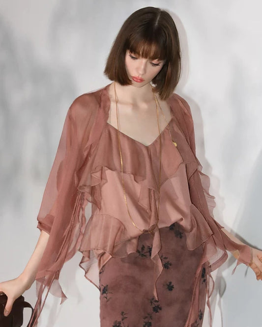 Autumn Juliette Ruffle Camisole Top