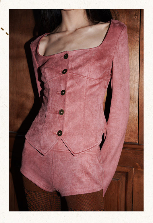"Plush Rose" Jacket