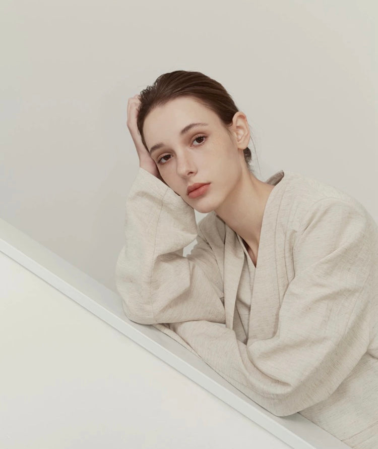 Ruby Noa Linen Oversized Blazer