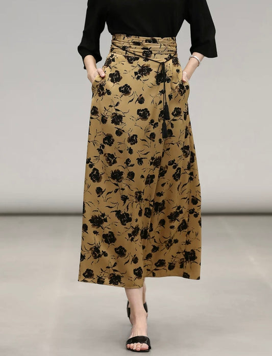Myra Isla Floral Wrap Skirt