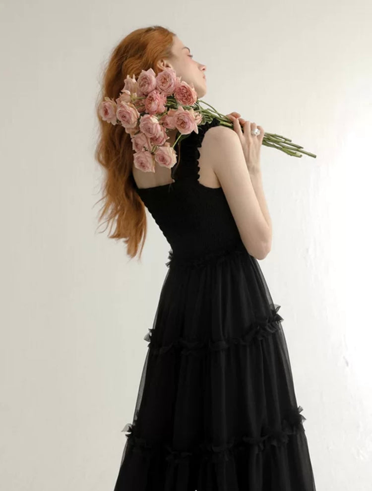 "Nocturne Ruffle" Dress