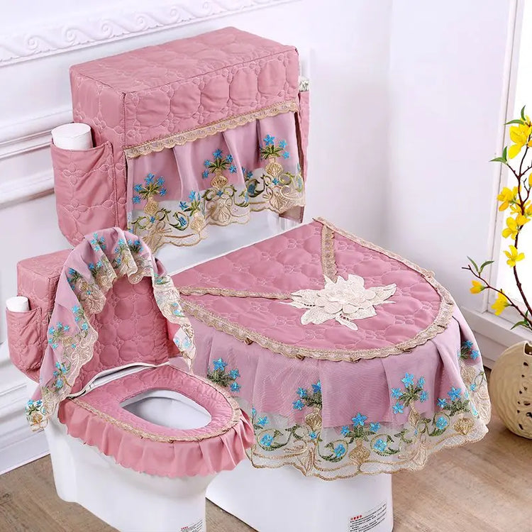 Rose Garden Bathroom Accessory Set