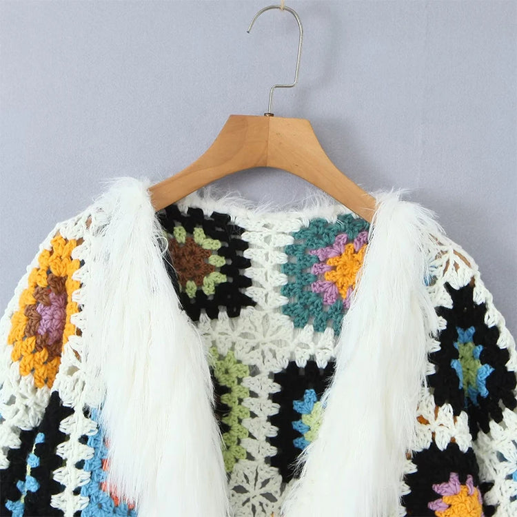 "Granny Square" Cardigan