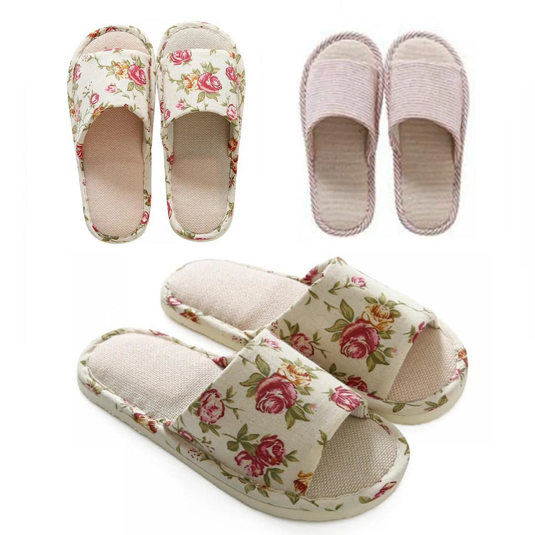 "Lily" Floral Slides