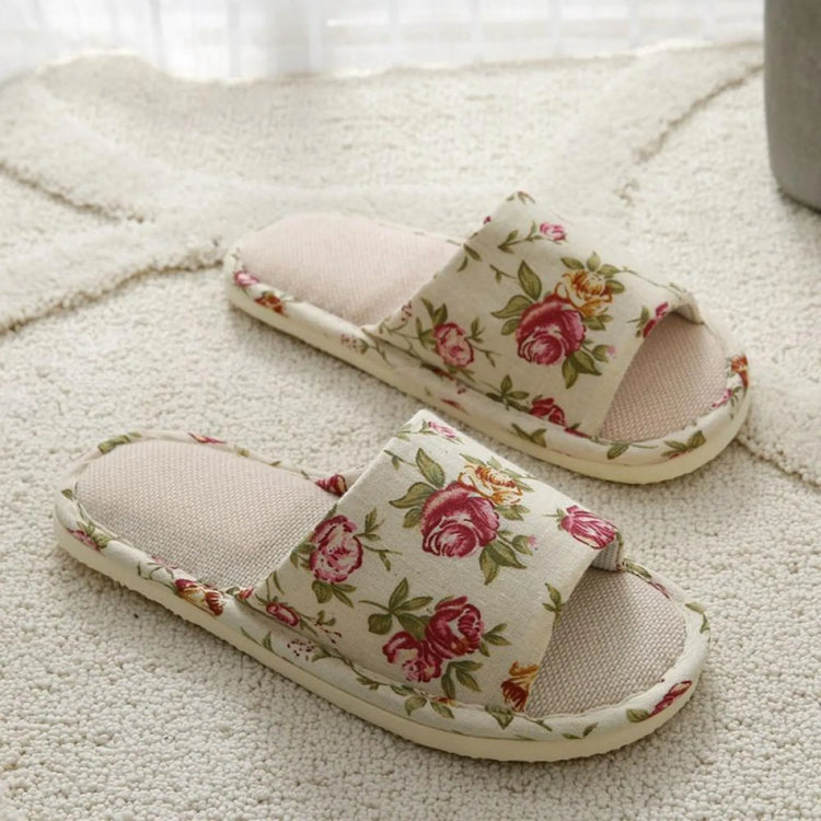 "Lily" Floral Slides