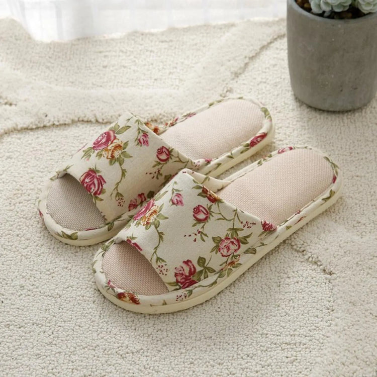 "Lily" Floral Slides